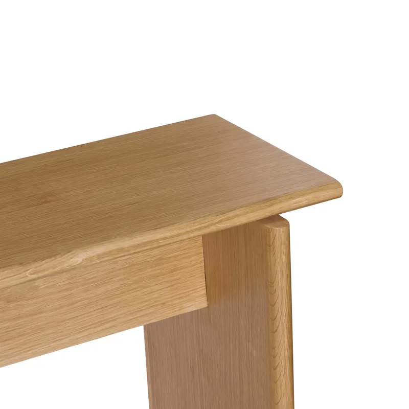 Hübsch Baenk Hocker in Naturfarben, 80 × 31 × H 48 cm, Ansicht 3