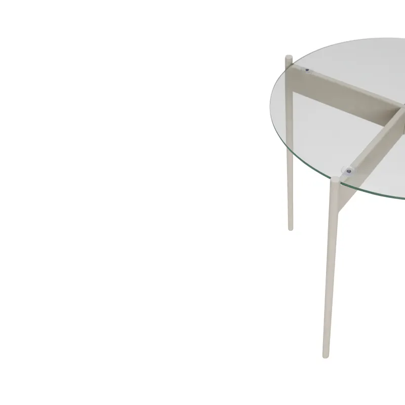 Hübsch Beam Beistelltisch in Sand, Ø 45 cm / Höhe 42 cm, Ansicht 3