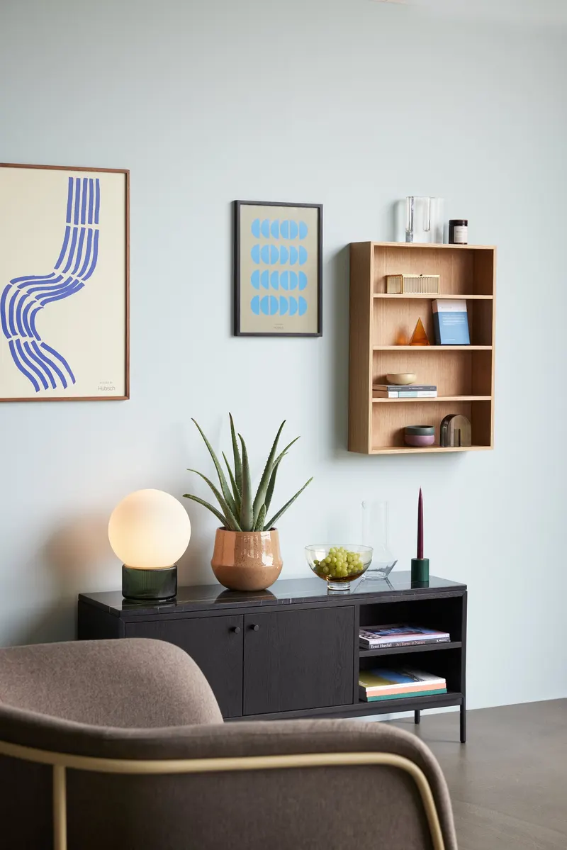 Hübsch Eyrie Sessel in Braun und Gelb, 89 × 58 × H 78 cm, Ansicht 7
