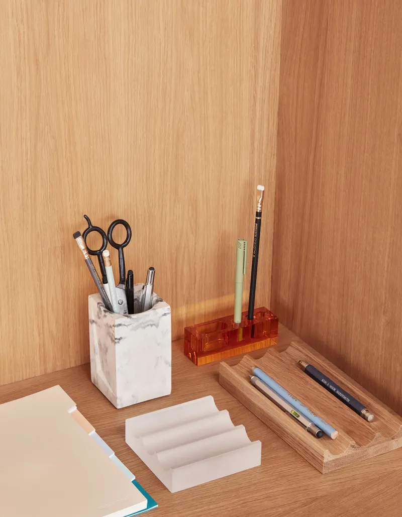 Hübsch Blok Organizer in Gelb, 12 × 3 × H 4 cm, Ansicht 10