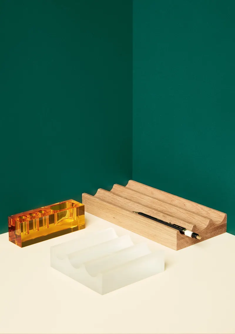 Hübsch Blok Organizer in Gelb, 12 × 3 × H 4 cm, Ansicht 11