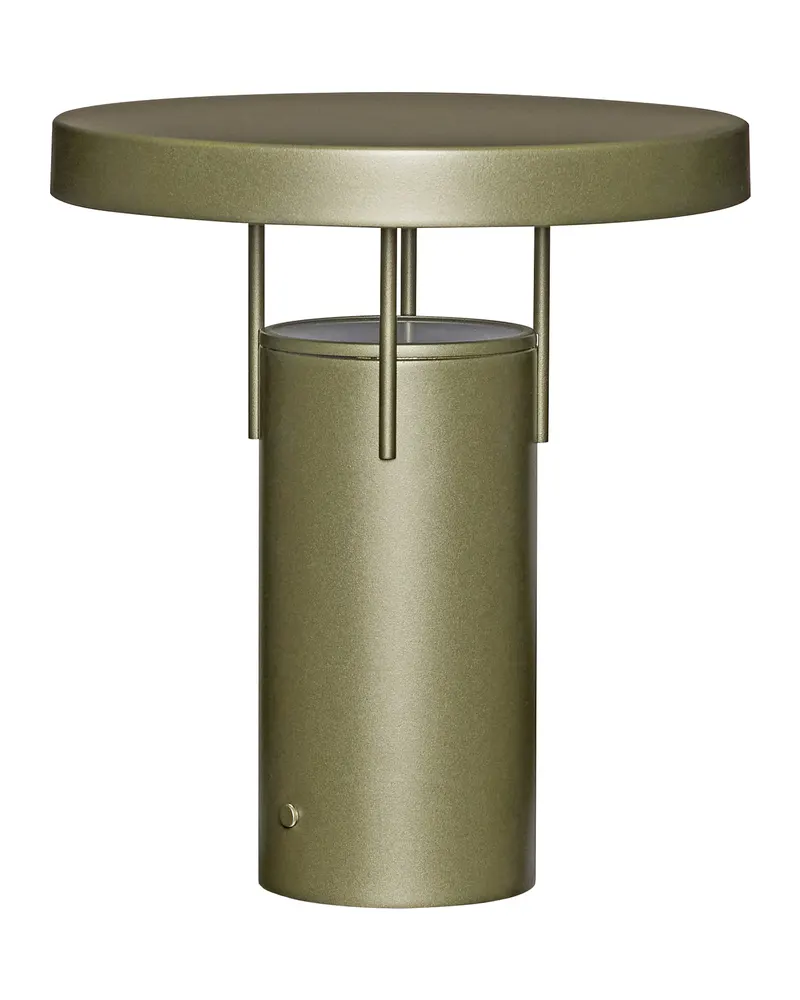 Hübsch BringMe Akku-Tischleuchte in Metallic Dunkelgrün, Ø 25 × H 28 cm, Ansicht 1
