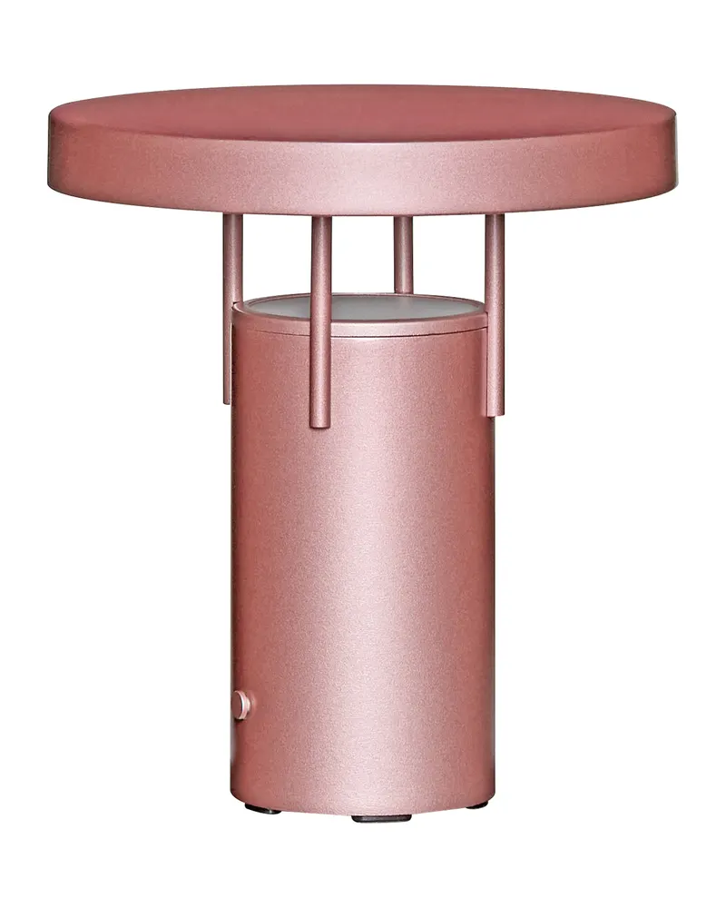 Hübsch BringMe Mini Akku-Tischleuchte in Metallic Rosa, Ø 18 × H 20 cm, Ansicht 2