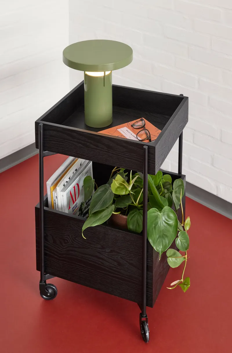 Hübsch Fresh Servierwagen in Schwarz, 42 × 40 × H 70 cm, Ansicht 6
