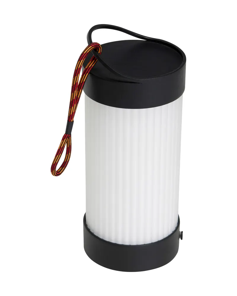 Hübsch Camp Akku-Tischleuchte in Schwarz, Multifarben und Weiß, Ø 9 × H 21 cm, Ansicht 2