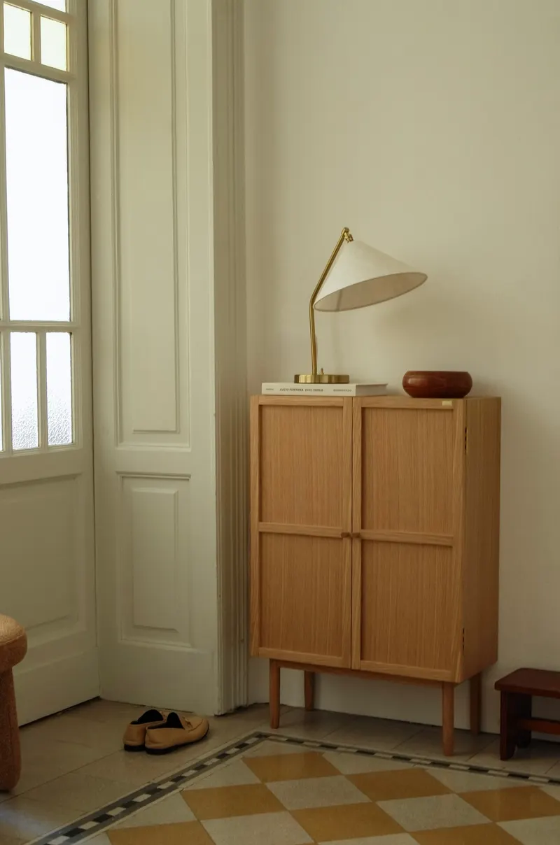 Hübsch Candour Schrank in Naturfarben, 60 × 27 × H 90 cm, Ansicht 10