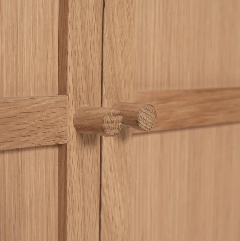 Hübsch Candour Schrank in Naturfarben, 60 × 27 × H 90 cm, Ansicht 5