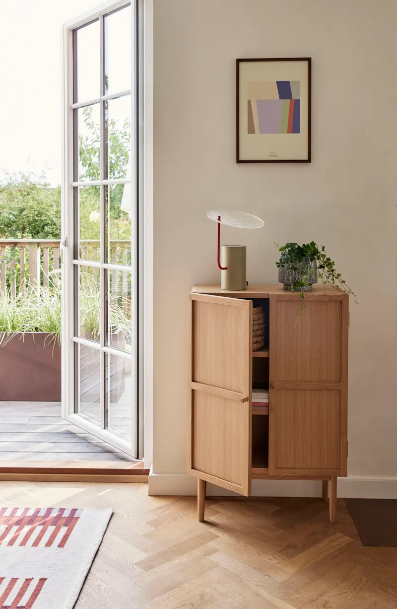 Hübsch Candour Schrank in Naturfarben, 60 × 27 × H 90 cm, Ansicht 9
