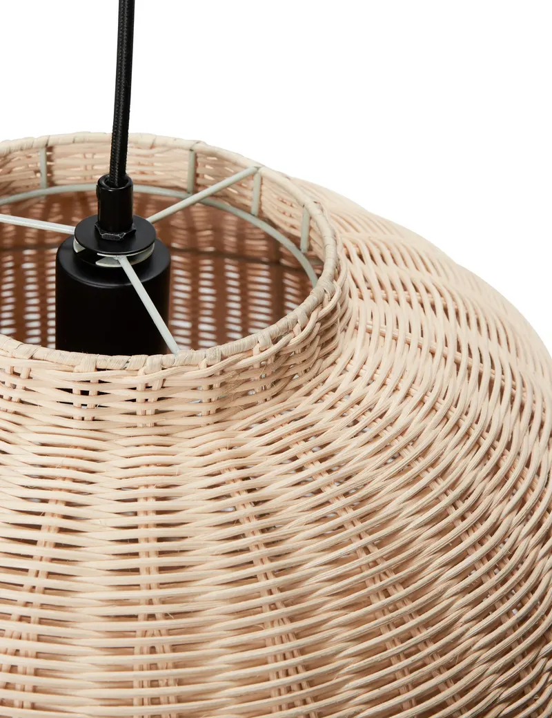Hübsch Chand Round Pendelleuchte in Naturfarben, Ø 45 × H 43 cm, Ansicht 2