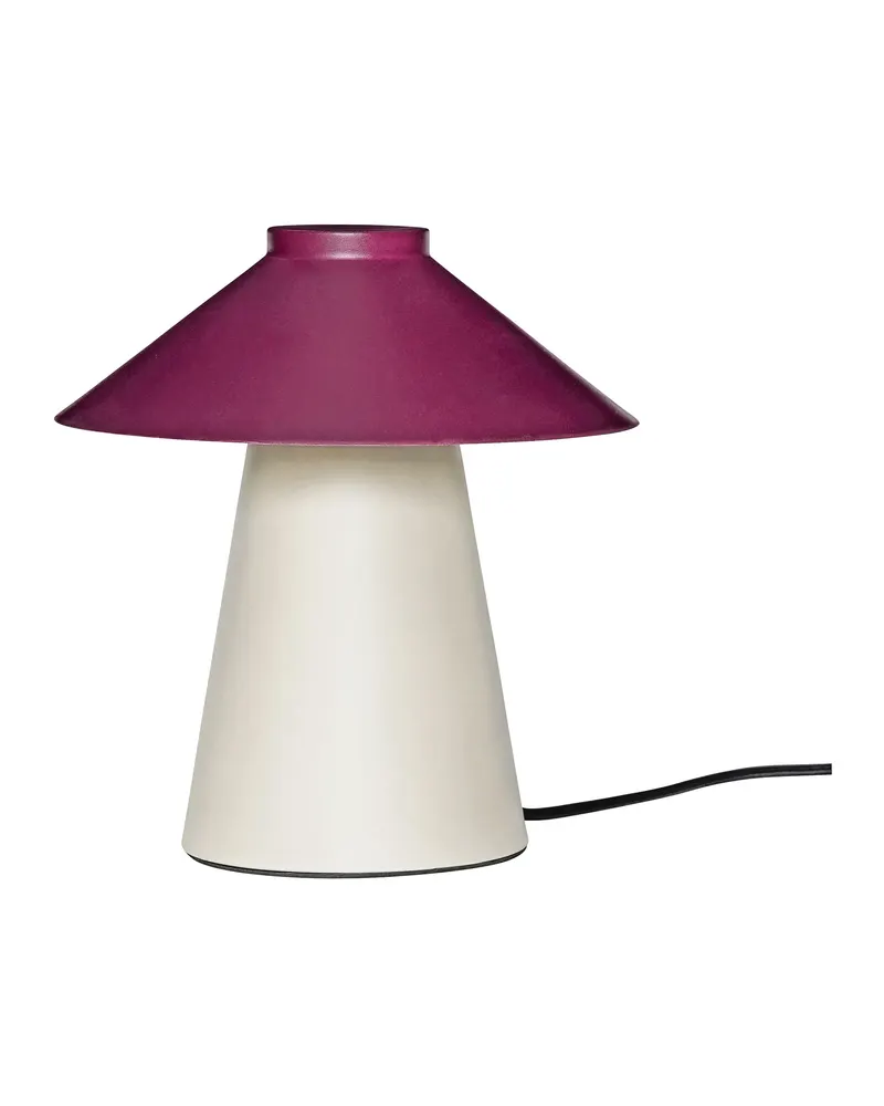 Hübsch Chipper Tischleuchte in Bordeaux und Sandfarben, Ø 25 × H 26 cm, Ansicht 2