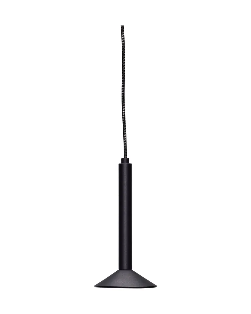 Chromatic Pendelleuchte aus Eisen und Polycarbonat, Schwarz