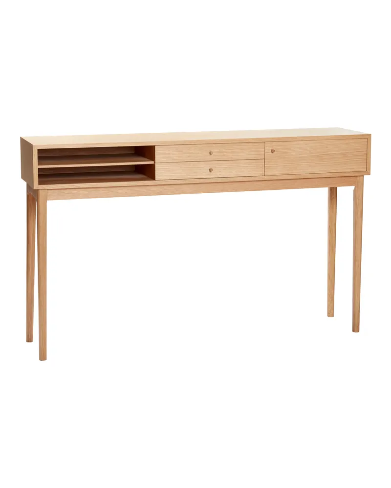 Collect Konsolentisch mit Eichenfurnier in Naturfarben, FSC®-zertifiziert, Naturfarben
