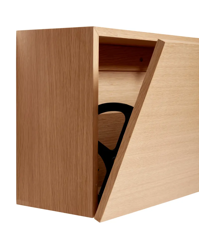 Hübsch Collect Schuhschrank in Naturfarben, 100 × 25 × H 40 cm, Ansicht 3