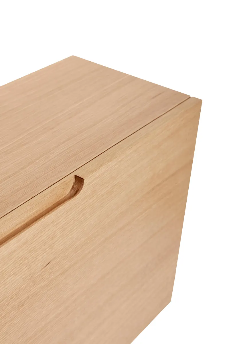 Hübsch Collect Schuhschrank in Naturfarben, 100 × 25 × H 40 cm, Ansicht 4