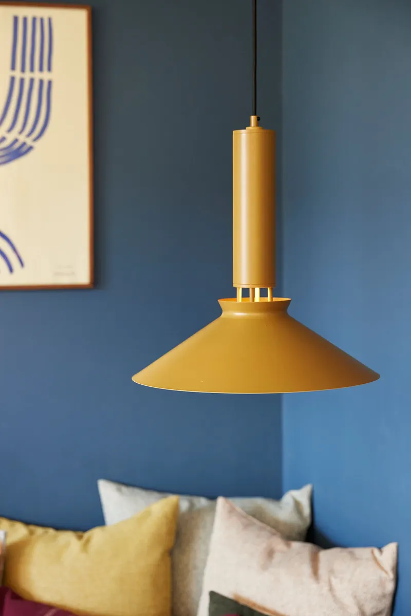 Hübsch Coney Pendelleuchte in Senffarben, Ø 40 × H 42 cm, Ansicht 5