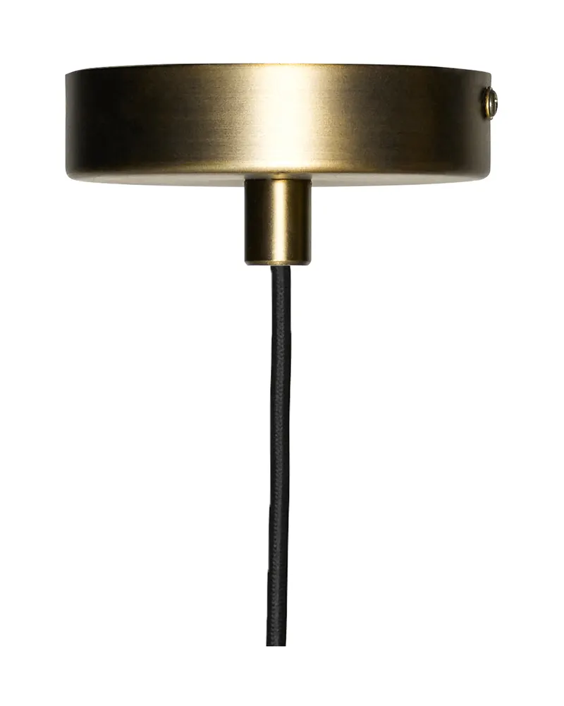 Hübsch Contrast Pendelleuchte in Messingfarben und Weiß, Ø 25 × H 28 cm, Ansicht 4