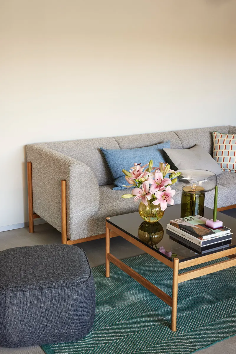 Hübsch Moment Sofa in Grau, 182 × 89 × H 80 cm, Ansicht 11
