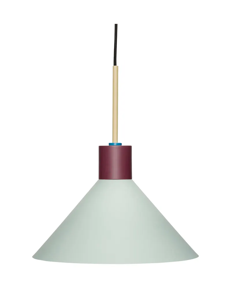 Hübsch Crayon Pendelleuchte in Blau, Bordeaux, Hellblau und Gelb, Ø 35 × H 38 cm, Ansicht 2