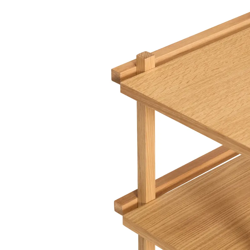 Hübsch Crayon Servierwagen in Naturfarben, 70 × 38 × H 70 cm, Ansicht 4