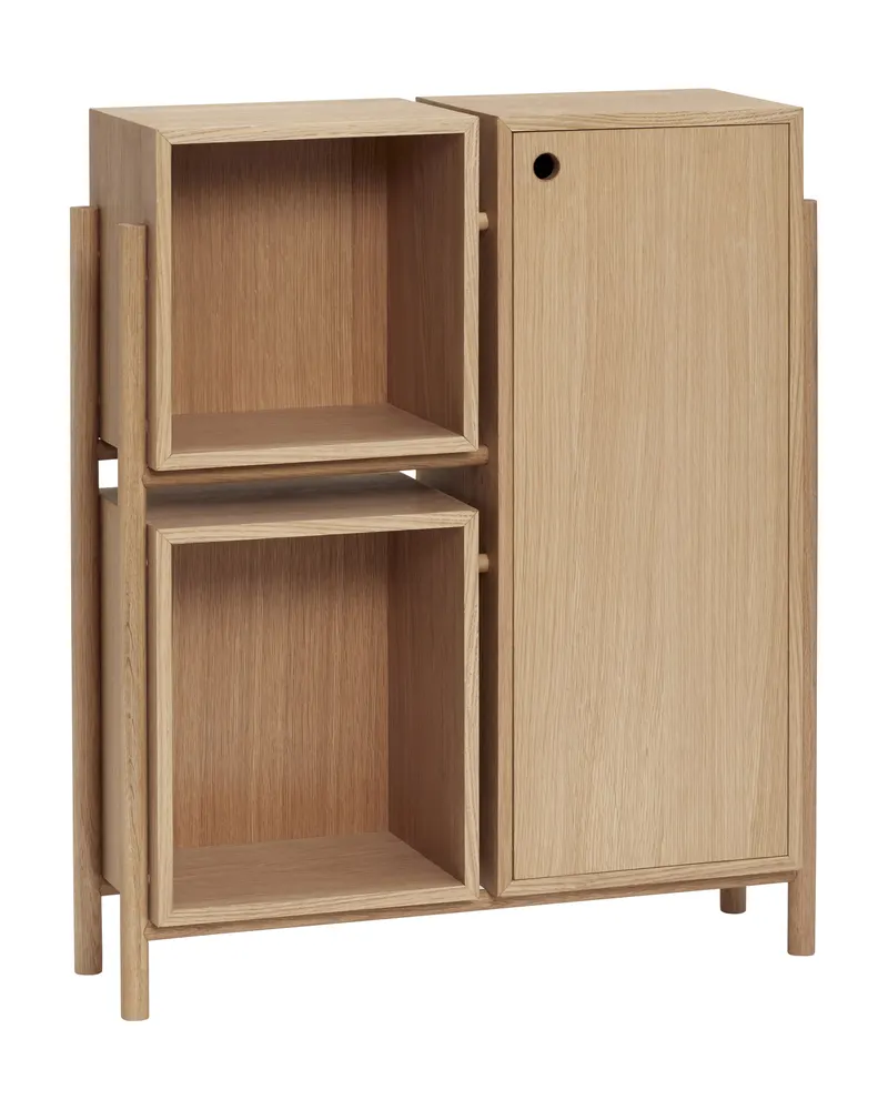Cube Konsolentisch mit Eichenfurnier in Naturfarben, FSC®-zertifiziert, Naturfarben