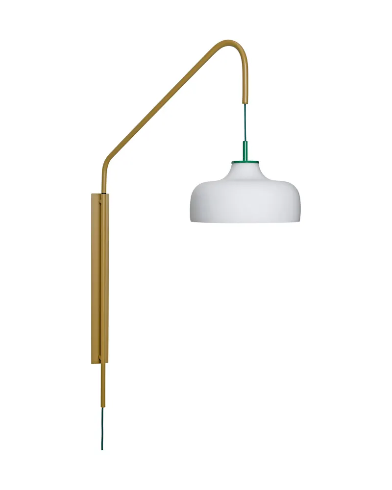 Hübsch Current Wandleuchte in Khaki und Weiß, 71 × 30 × H 111 cm, Ansicht 1