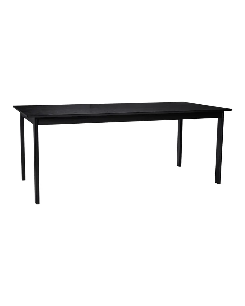 Dapper Square Esstisch aus Eschenholz und MDF in Schwarz, FSC®-zertifiziert, Schwarz