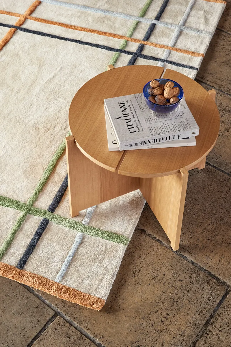 Hübsch Dash Beistelltisch in Naturfarben, Ø 55 × H 40 cm, Ansicht 6