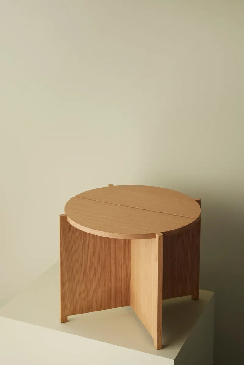 Hübsch Dash Beistelltisch in Naturfarben, Ø 55 × H 40 cm, Ansicht 9