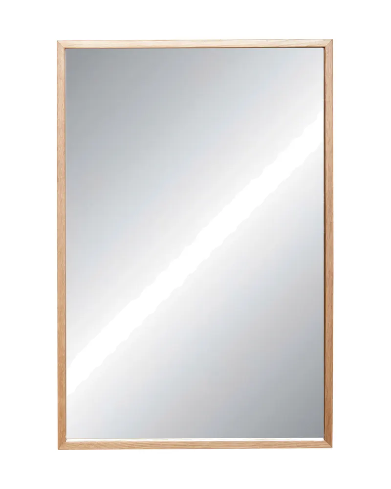 Hübsch Depth Spiegel in Naturfarben, 60 × 4 × H 40 cm, Ansicht 2
