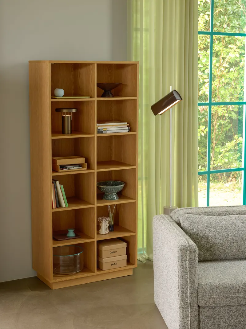 Hübsch Disco Regal in Naturfarben, 80 × 30 × H 180 cm, Ansicht 15