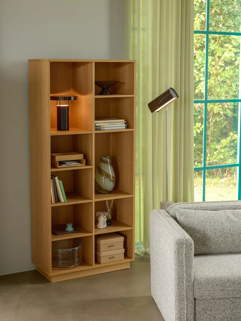 Hübsch Disco Regal in Naturfarben, 80 × 30 × H 180 cm, Ansicht 17