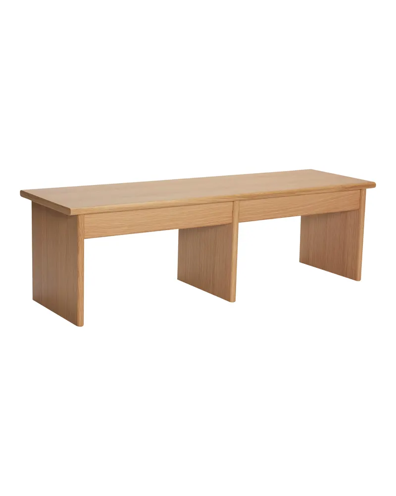 Hübsch Doppio Beistelltisch in Naturfarben, 99 × 30 × H 30 cm, Ansicht 2