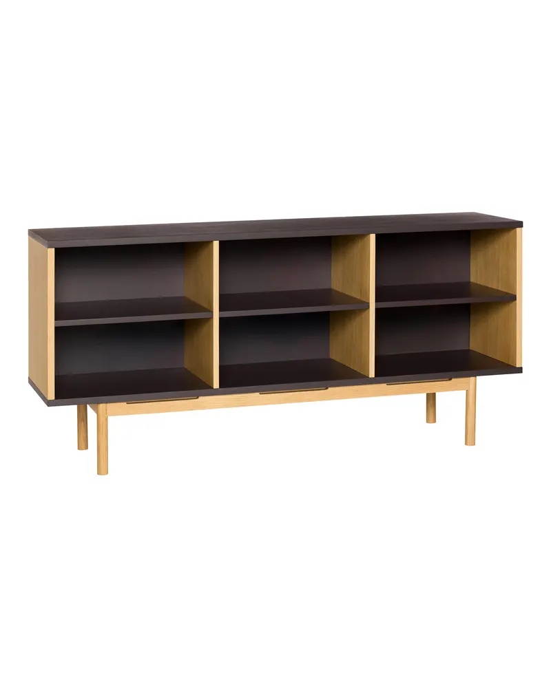 Dual Sideboard mit Eichenfurnier in Braun und Naturfarben, FSC®-zertifiziert