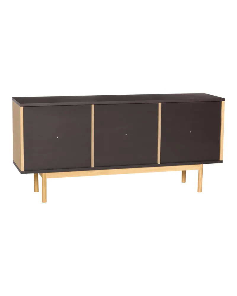 Hübsch Dual Sideboard in Braun und Naturfarben, 140 × 35 × H 65 cm, Ansicht 2