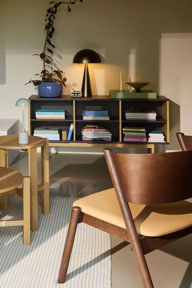 Hübsch Dual Sideboard in Braun und Naturfarben, 140 × 35 × H 65 cm, Ansicht 5