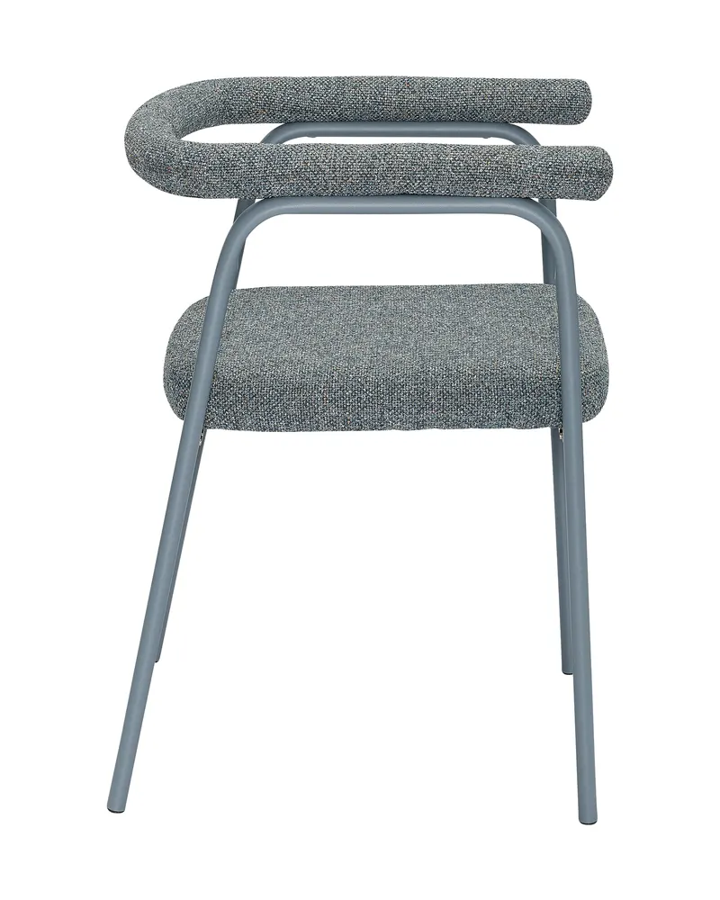 Hübsch Ecto Esszimmerstuhl in Blau, 58 × 53 × H 72 cm, Ansicht 2