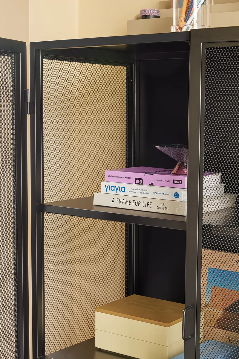 Hübsch Edge Double Schrank in Schwarz, 100 × 45 × H 150 cm, Ansicht 5