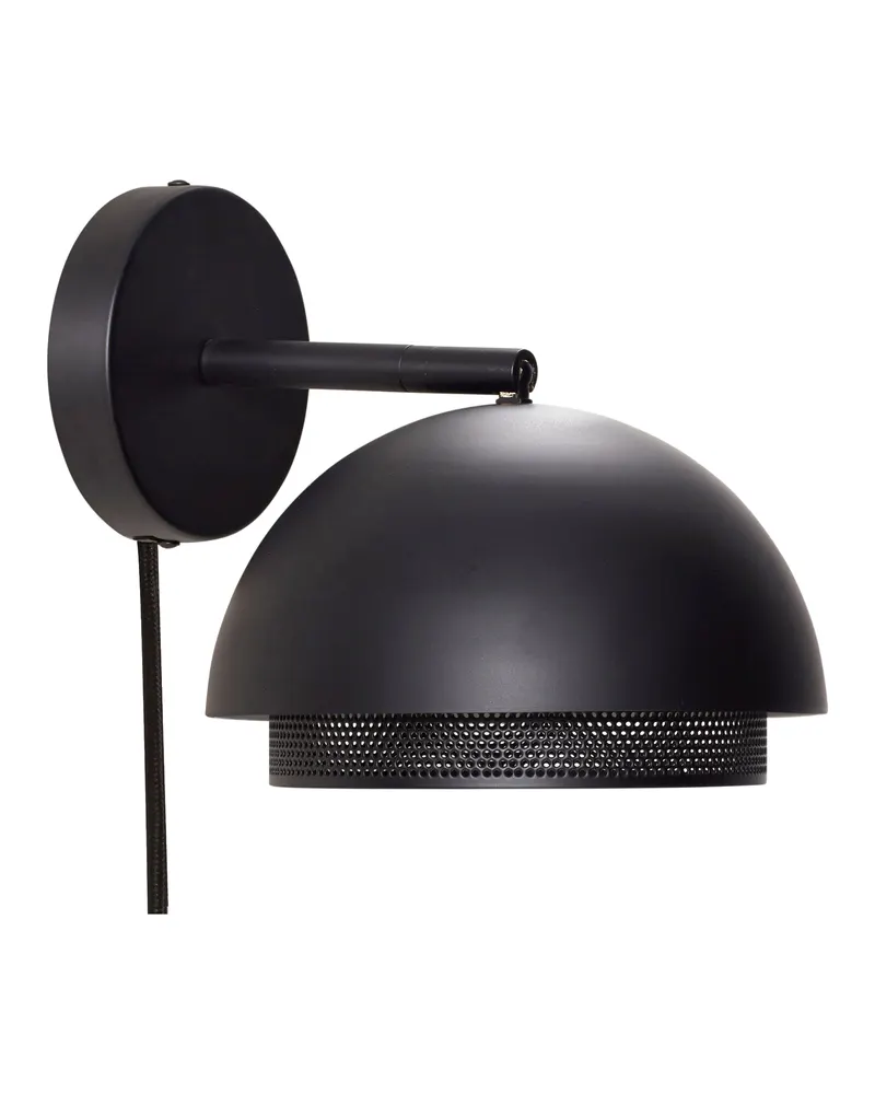 Hübsch Edge Wandleuchte in Schwarz, Ø 18 × 27 cm, Ansicht 1