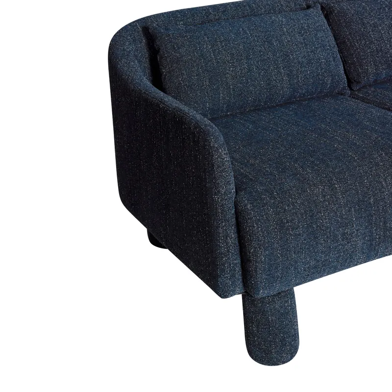 Hübsch Elegance Sofa in Dunkelblau, Länge 224 cm / Breite 83 cm / Höhe 74 cm, Ansicht 6