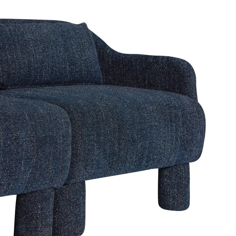 Hübsch Elegance Sofa in Dunkelblau, Länge 224 cm / Breite 83 cm / Höhe 74 cm, Ansicht 7