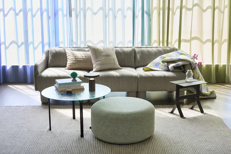Hübsch Elegance Sofa in Hellgrün, Länge 224 cm / Breite 83 cm / Höhe 74 cm, Ansicht 12