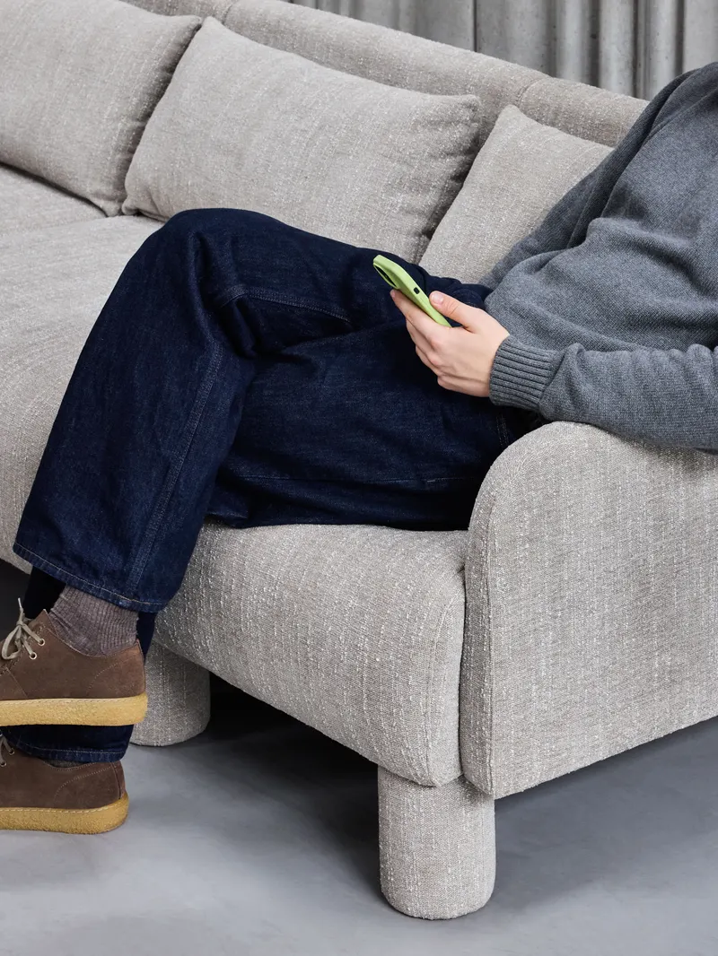 Hübsch Elegance Sofa in Hellgrün, Länge 224 cm / Breite 83 cm / Höhe 74 cm, Ansicht 14