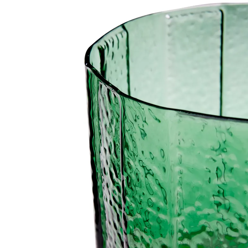 Hübsch Emerald Vase in Grün, Ø 23 × H 20 cm, Ansicht 3