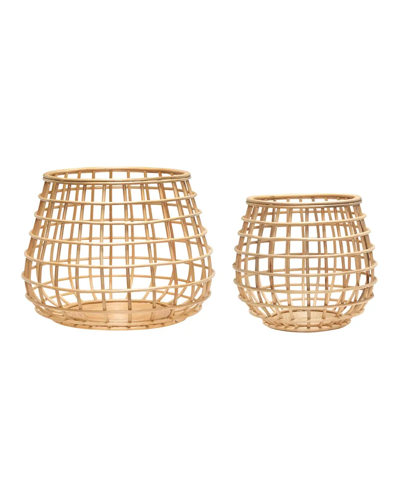 Energy Korbset aus Rattan in Naturfarben (2er-Set)