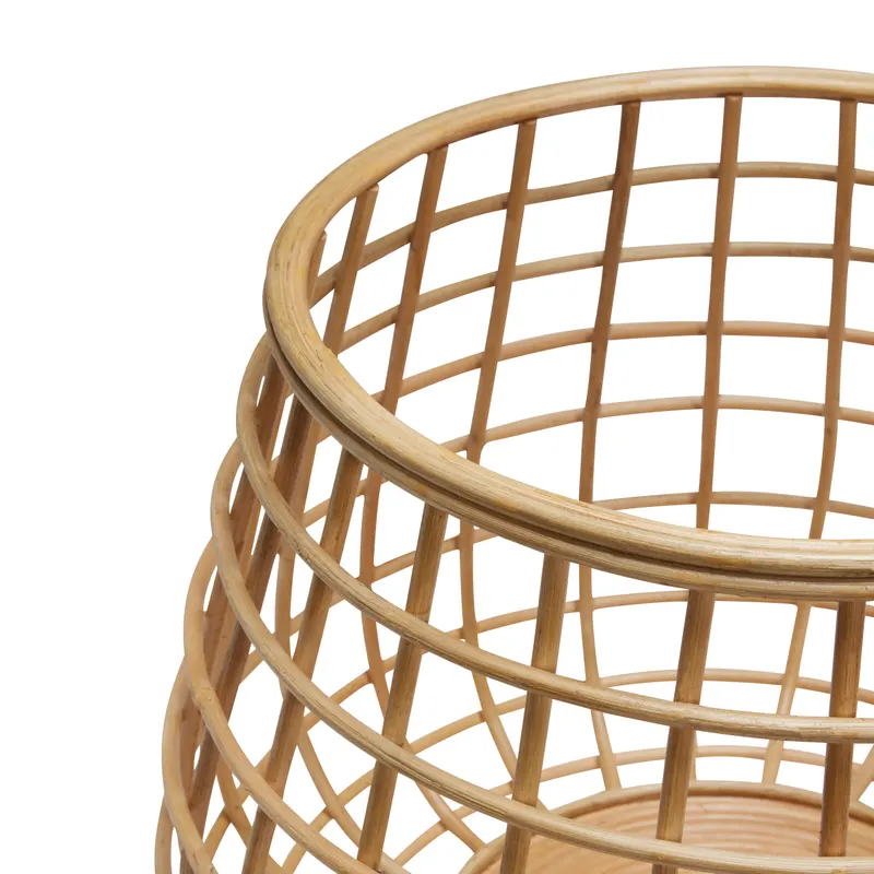 Hübsch Energy Korbset in Naturfarben, Ø 45 × H 40 und Ø 60 × H 45 cm, Ansicht 3