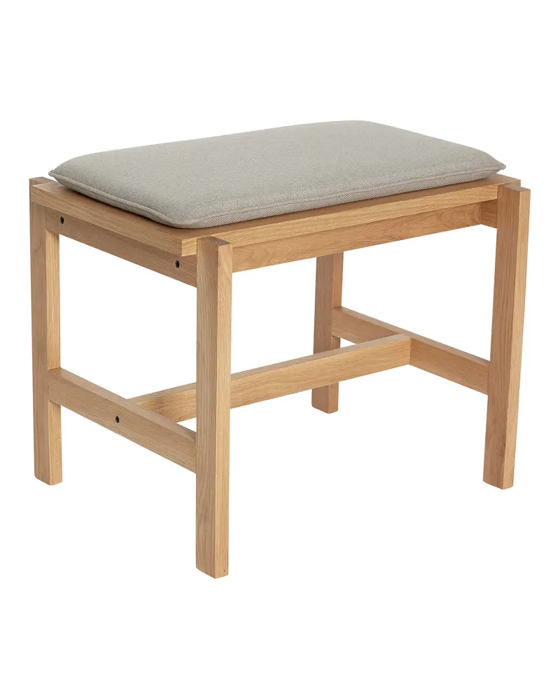 Hübsch Epoch Sitzbank in Naturfarben und Sandfarben, 60 × 44 × H 48 cm, Ansicht 2