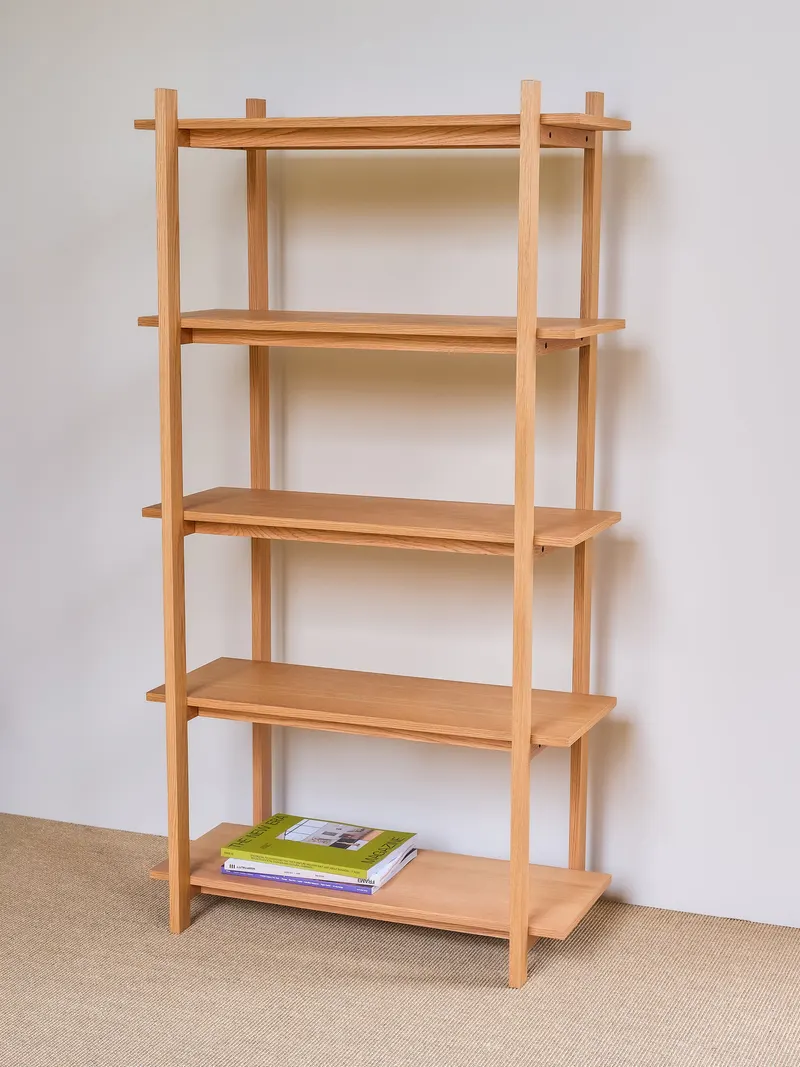 Hübsch Epoch Regal in Natur, Länge 80 cm / Breite 39 cm / Höhe 150 cm, Ansicht 12