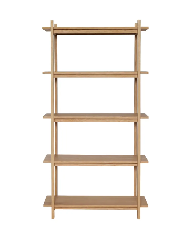 Hübsch Epoch Regal in Natur, Länge 80 cm / Breite 39 cm / Höhe 150 cm, Ansicht 2