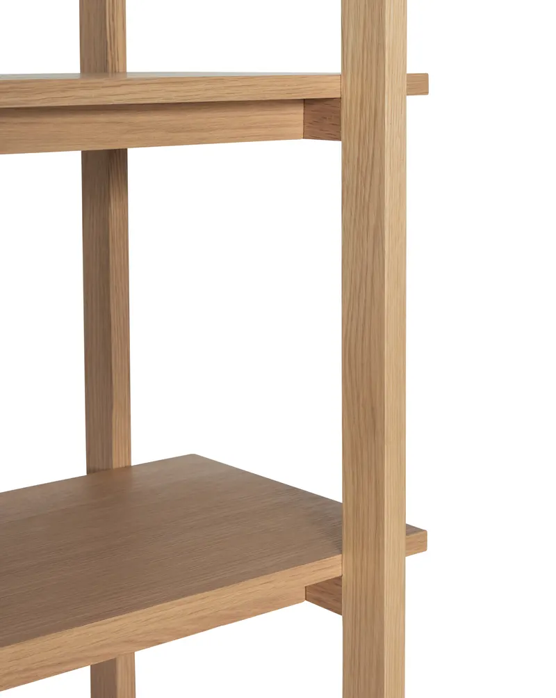 Hübsch Epoch Regal in Natur, Länge 80 cm / Breite 39 cm / Höhe 150 cm, Ansicht 4