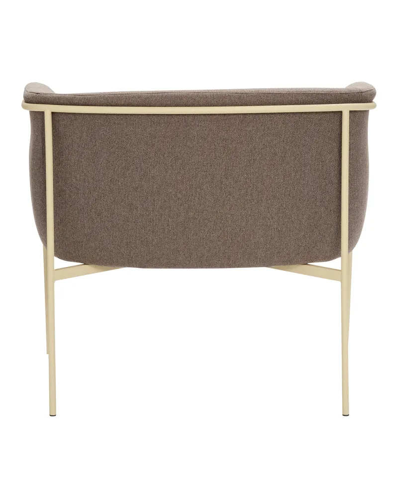 Hübsch Eyrie Sessel in Braun und Gelb, 89 × 58 × H 78 cm, Ansicht 2